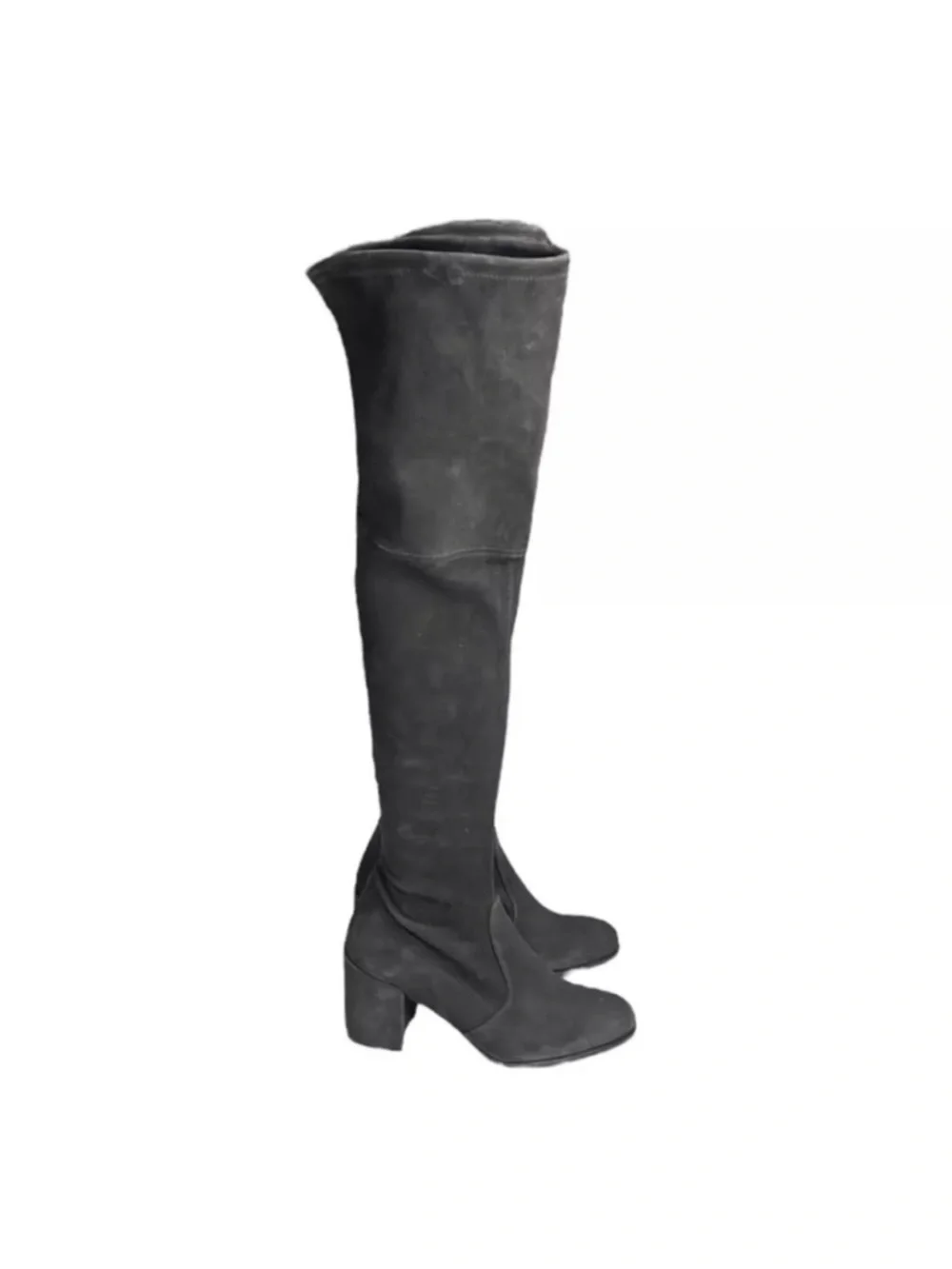 Stuart Weitzman Tieland Slate Gray Suede Over the Knee Boots Size 9 NWOT